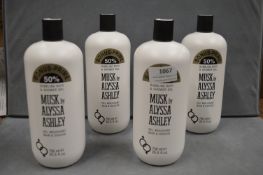 4x Musk by Alyssa Ashley Bath & Shower Gel 750ml