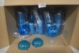 *Quantity of 8cm Fillable Blue Acrylic Baubles
