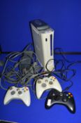 Xbox 360 Console and 3x Controllers