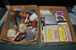 2x Boxes of Household Goods, Board Games, Books, etc.