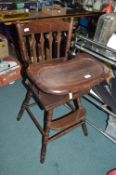 Wooden Child’s Highchair