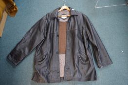 Keenan Black Leather Gent’s Jacket Size: L