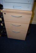 *Standalone Three Drawer Unit in Light Beech Finish