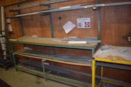 *Workbench with Materials Storage 240x50cm x 210cm tall (contents not included)