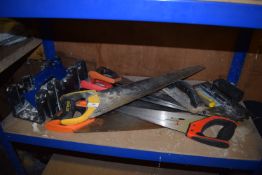 *Contents of Shelving (lot 98) to Include Various Hand Saws