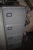 *Grey Four Drawer Foolscap Filing Cabinet