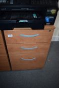 *Standalone Three Drawer Pedestal