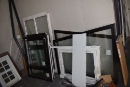 *8x Assorted Glazed and Unglazed UPVC Windows