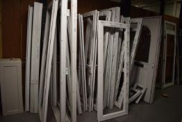 *18x Assorted Unglazed UPVC Doors and Windows