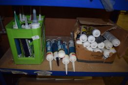 *Contents of Shelving (lot 97) to Include Various Silicone Sealants