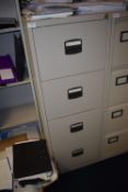 *Grey Four Drawer Foolscap Filing Cabinet