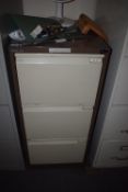 *Bisley Coffee & Cream Three Drawer Foolscap Filing Cabinet