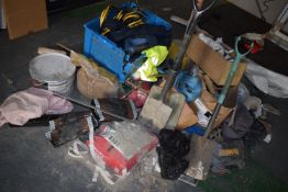 *Assorted Spades, Shovels, Ratchet Straps, etc.