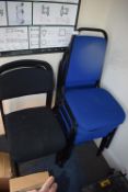 *5x Stackable Banqueting Chairs, and 4x Stackable Office Chairs