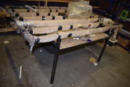 *Glazers Steel Framed Worktable 200x130cm