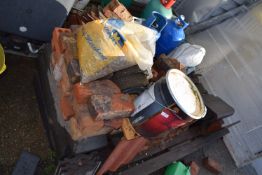 *Pallet of Assorted Building Materials Including Bricks, Tiles, etc.