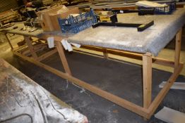 *Carpeted Top Glazers Table 490x120cm (contents not included)