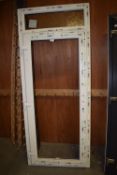 *UPVC Door with Frame and Top Window 90cm wide x 217cm high (unglazed)