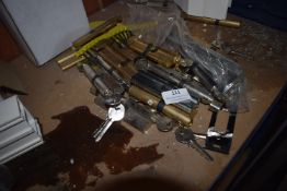 *Contents of Shelving (lot 110) to Include Assorted Euro Cylinders, etc.