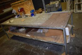 *Steel Framed Two Tier Glazer’s Worktable