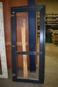 *Grey UPVC Door with Frame 89cm wide x 205cm high (unglazed)