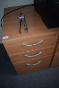 *Standalone Three Drawer Pedestal