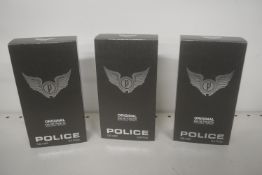 3x Police Original 100ml EDT