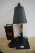 2x Assorted Table Lamps