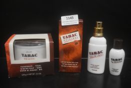 Tabac Original 75ml Aftershave Balm, 125g Saving Soap in Bowl, Aftershave Spray, and Aftershave