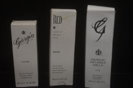 3x Giorgio 90ml Women’s Fragrances - Red, G, and Giorgio