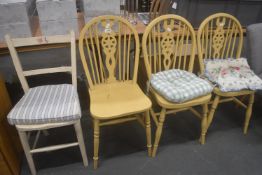 2x Pairs of Wooden Dining Chairs
