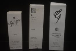 3x Giorgio 90ml Women’s Fragrances - Red, G, and Giorgio