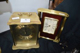 2x Carriage Clocks