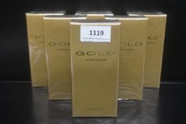 6x Gold 100ml Aftershave