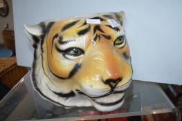 Pottery Plant Pot in the form of a Tigers Head