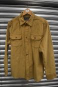 *Jachs Tan Cord Shirt Size: M