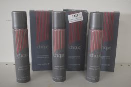 3x Chique 100ml Concentrated Cologne Sprays, and 3x 100ml Body Sprays
