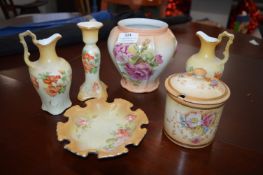 Collection of Small Floral Decorative Pots