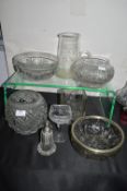 Glass Bowls and Dishes etc.