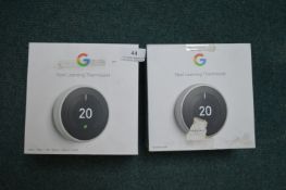 *2x Google Nest Learning Thermostats