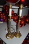 Pair of Candlestick Style Table Lamps
