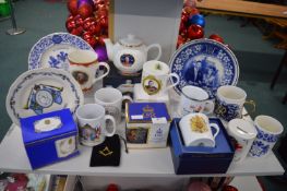 Royal Commemorative Teapots, Mugs, and Plates
