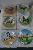 Set of Six Purebred Horses of the Americas Wall Plates by W.S. George