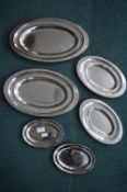 6x Graduated Oval Serving Dishes