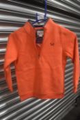 Crew Clothing Coral Half Zip Sweatshirt Size: 7-8 years (AF)
