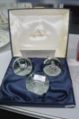 Caithness Glass Trio of Paperweights Designed by Colin Terris with Packaging
