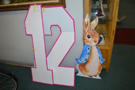 Peter Rabbit 12th Birthday Standup Numbers