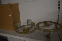 2x Three Spot Spiral Ceiling Lights