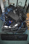 *Assorted Computer Keyboards and Cables, etc.