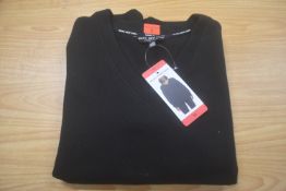 *Marc Black V-Neck Ribbed Jumper Size: M